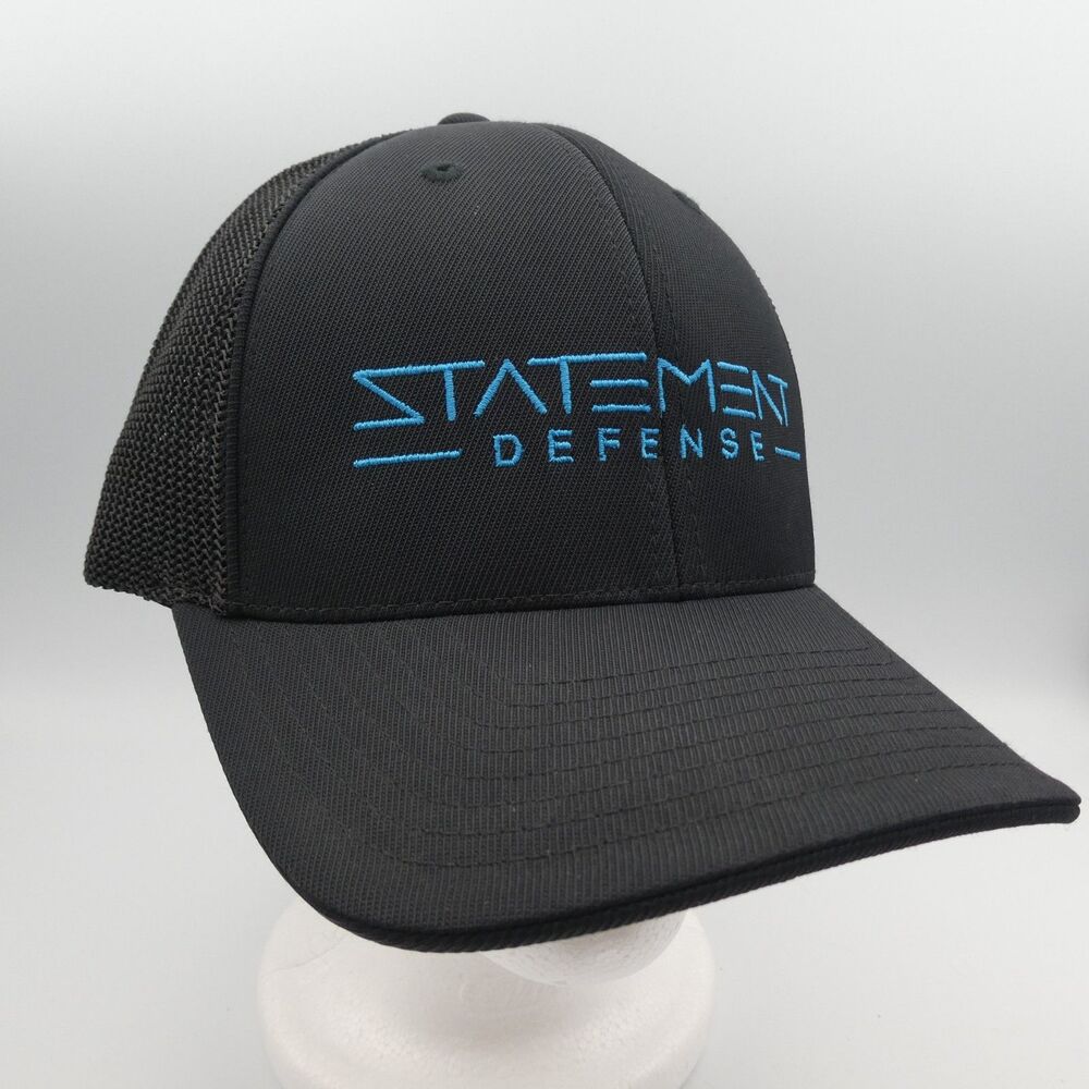 Statement Defense Trucker Hat Pacific Headwear Flexfit Mesh Tactical Cap L/XL